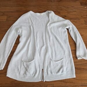 Soft Joie Light Gray Open Cardigan